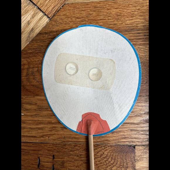 1950s 3D Lenticular, Handmade China Girl Fan With Vari Vue Blinking Eyes - Picture 5 of 6